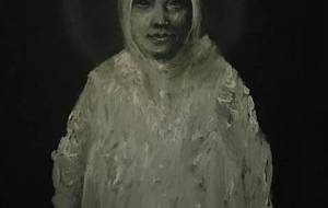 優しい雨のなか、笑顔の弟、レインコート(某公募展選外作品) - 真鍋哲地