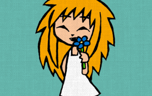 花と少女 - 黒越瑠香