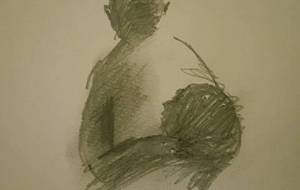 小さな、母さん、ここまで歩いて、僕の所まで、歩いてごらん、母さん愛らしい、、母さんを守りたい、愛してる、母さん - 真鍋哲地