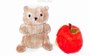 くまとりんご -