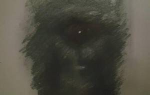 空想写実デッサン老人ひとつ目 - 真鍋哲地