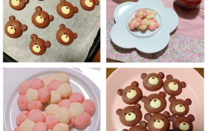 くまさんクッキーとお花のクッキー - ONE3