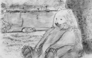 春のクマ - ムナ