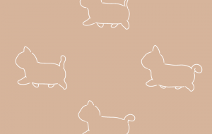 とことこねこねこ(スマホ背景) - Lion