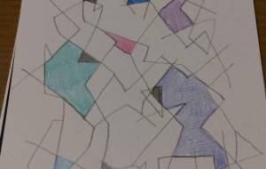 抽象画(淡い色を添えて) - 天音