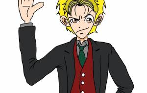 スーツの男 - 金垣魯文