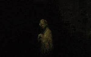 尊怪堂四谷怪談写実絵画作品(私は無念です) - 真鍋哲地