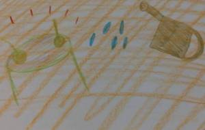 芽が出た!(枝豆育成) - 天音