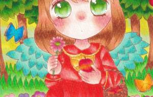 森をお散歩、くま天使 - 風船マナミ