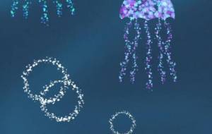 すいすい楽しくきれいなくらげ - しずく