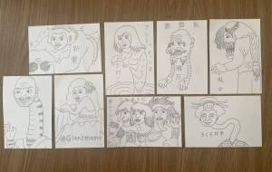 妖怪似顔絵 - 白と黒を和える