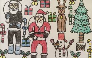 クリスマス - 白と黒を和える