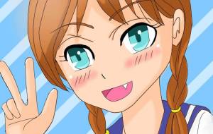 女子中学生(三つ編み) - YUCARI