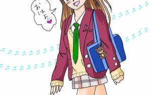 登校中の女子高生 - YUCARI