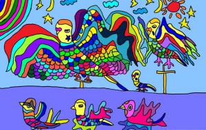 未来の鳥 - 工房はんど mizuki