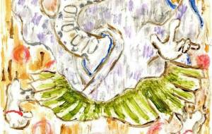 和服白蛇年賀絵 - 【イベント】2025年巳年年賀状NSQ×障がい者アート協会デザインコンテスト 