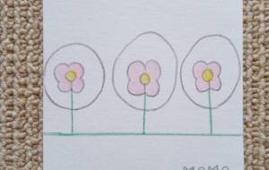 空気に包まれた花 - 絵円モモ(えまるもも)