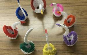 3D折り紙 - キティ