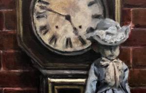 エスキース　アンティーク時計と人形 - hiro 