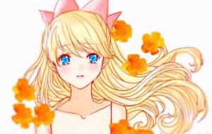 水彩 女の子 - いろは