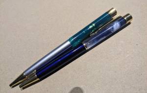 ボールペン クラゲとグリーン結界 - 宇宙くらげ