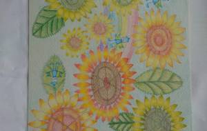 妖精とひまわり畑 - ちょこ