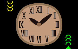 幽霊と時計(カラー) - zibun