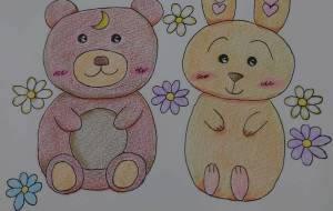 クマとウサギのコンビ - ちょこ