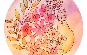 猫の正体は花 - めろん