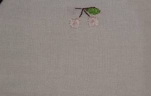刺繍 さくらんぼ -