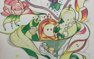 布の花の微睡み - 絵言葉