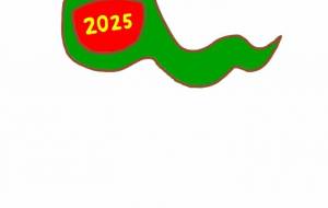 にょろにょろヘビ - 【イベント】2025年巳年年賀状NSQ×障がい者アート協会デザインコンテスト 