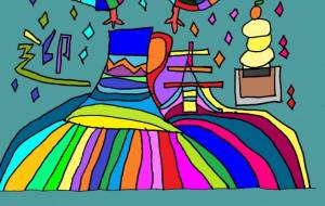 夢のカラフル蛇 - 【イベント】2025年巳年年賀状NSQ×障がい者アート協会デザインコンテスト