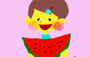 スイカと女の子 - nao.k