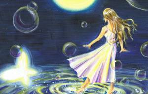 月への踊り - 工房はんど Yuki