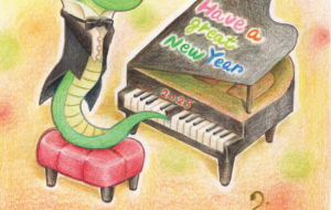 ほのぼのピアノ - 【イベント】2025年巳年年賀状NSQ×障がい者アート協会デザインコンテスト 