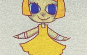 黄色のワンピースの子 - 黒越瑠香