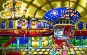 舞踏会会場 - チリイラスト