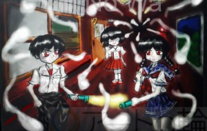 肝試し - チリイラスト