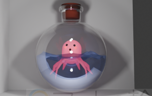 瓶に入ったタコ - 悠里