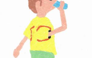 水分補給 - もぐちゃん