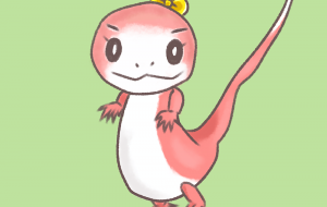 ポップでキュートなカナヘビちゃん - ゆめ大福