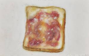 いちごジャムトースト - まかろんちゃん