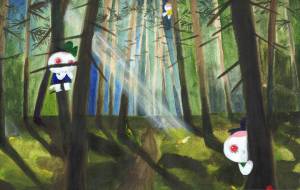 木漏れ日の差す森で - 工房はんど manon