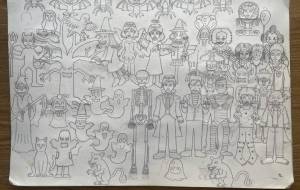 ハロウィン - 白と黒を和える