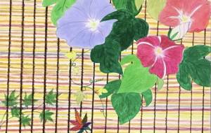 朝顔の花 - 赤﨑ゆみ子