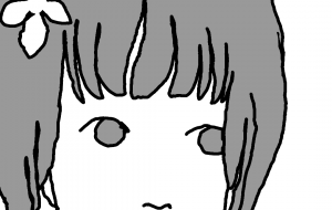 少女と花 - ハヤシダ ヨウコ