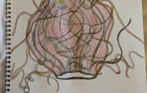 くるくるまきまきの王冠(廃材利用) - まる