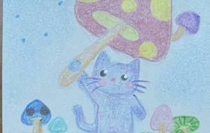 きのこいっぱいと猫 - haRumi/.
