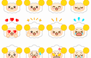 かわいいひつじの気持ちアイコン - 佐久間ゆきこ